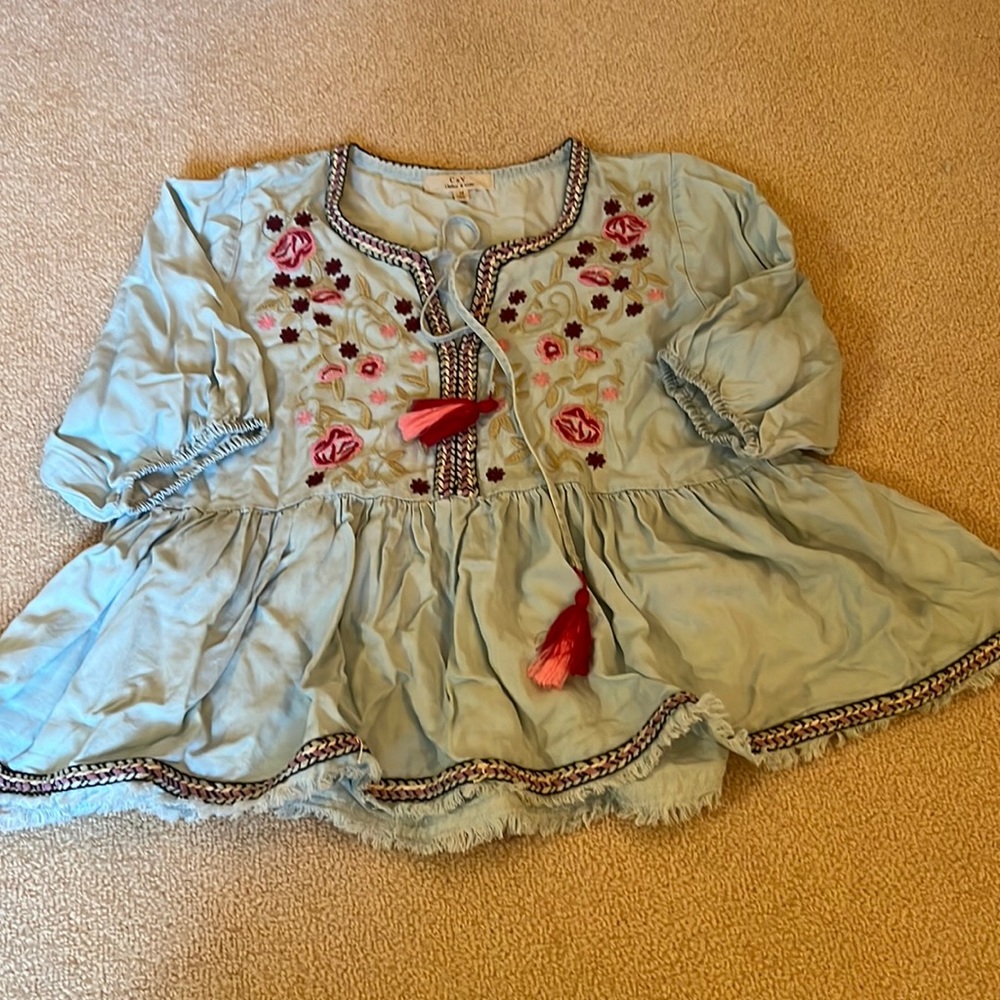 Embroidered top